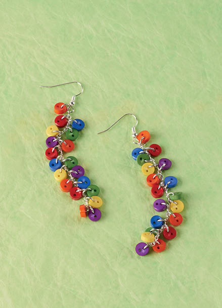 Mini Button Earrings