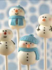 Christmas Snowman Cake Pops