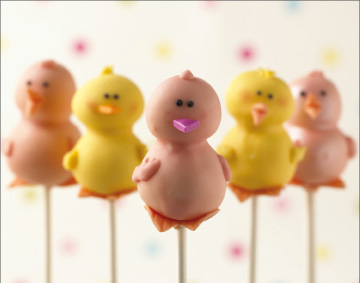 Easter Chick Cake Pops