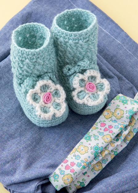 Flower-toe Booties