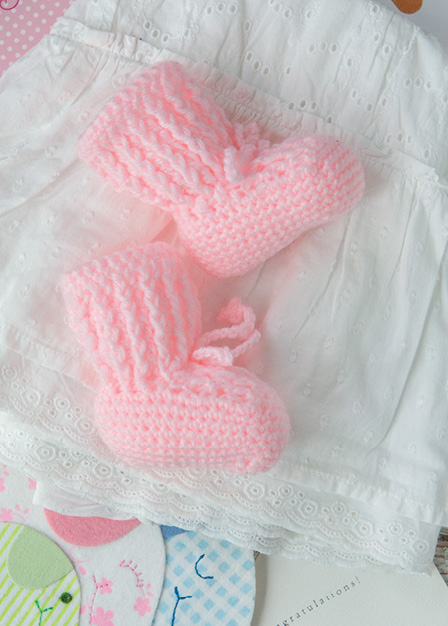 Pretty in Pink Booties