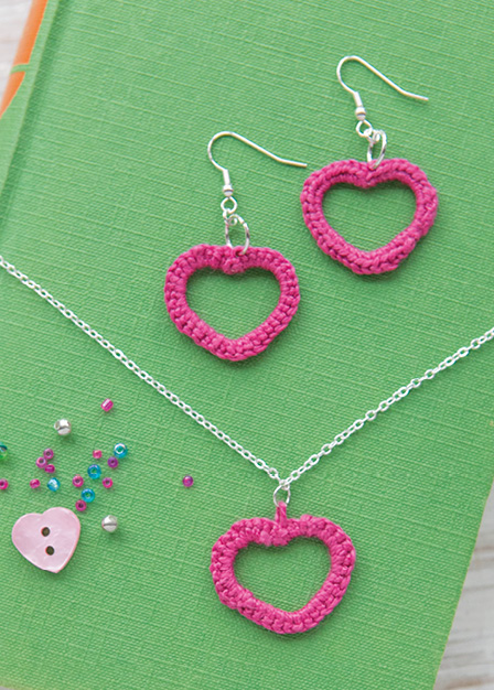 Heart Earrings & Pendant