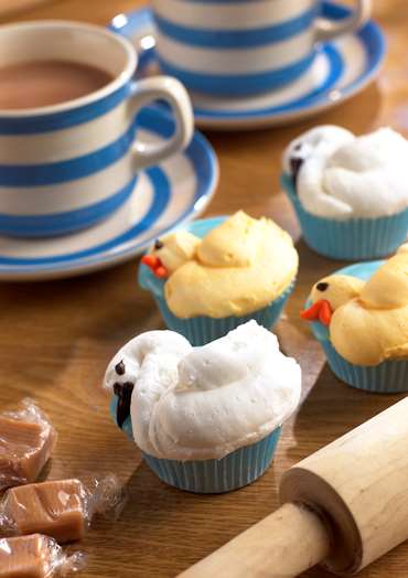 Fluffy Duck Cupcakes