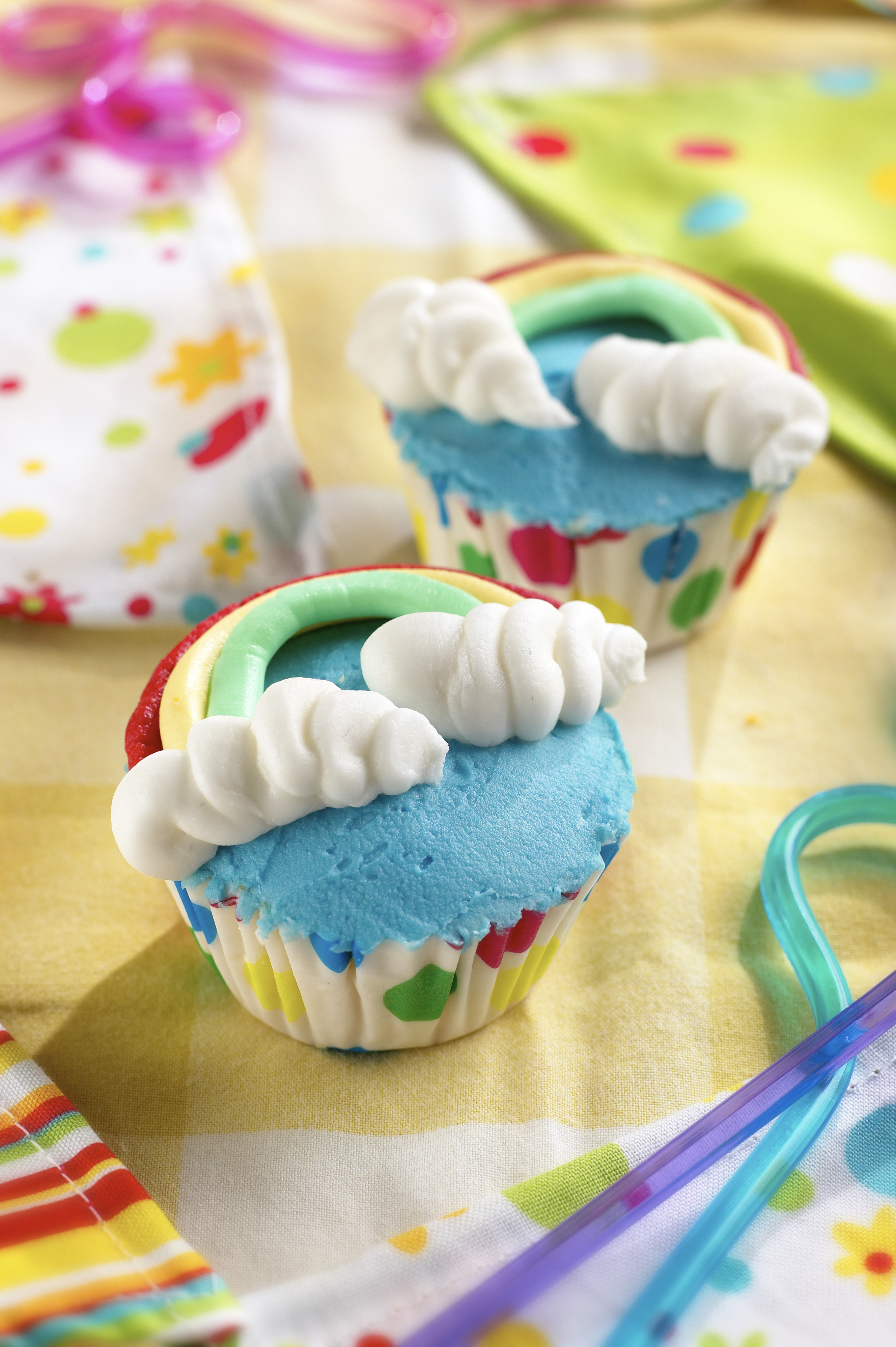 Over the Rainbow Cupcakes