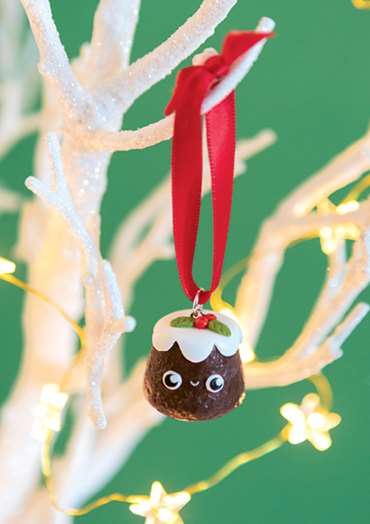 Polymer Clay Christmas Pudding Ornament