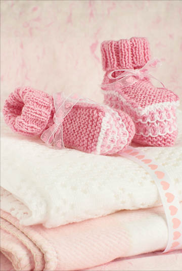 Candy Pink Toe Bootees