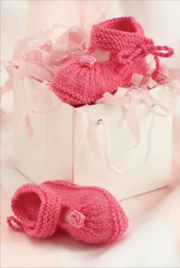 Pretty in Pink Bootees