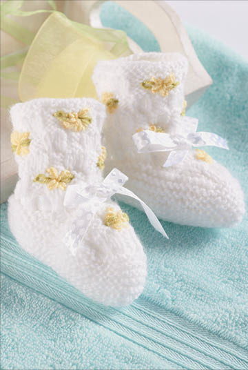 Spring Flowers Bootees