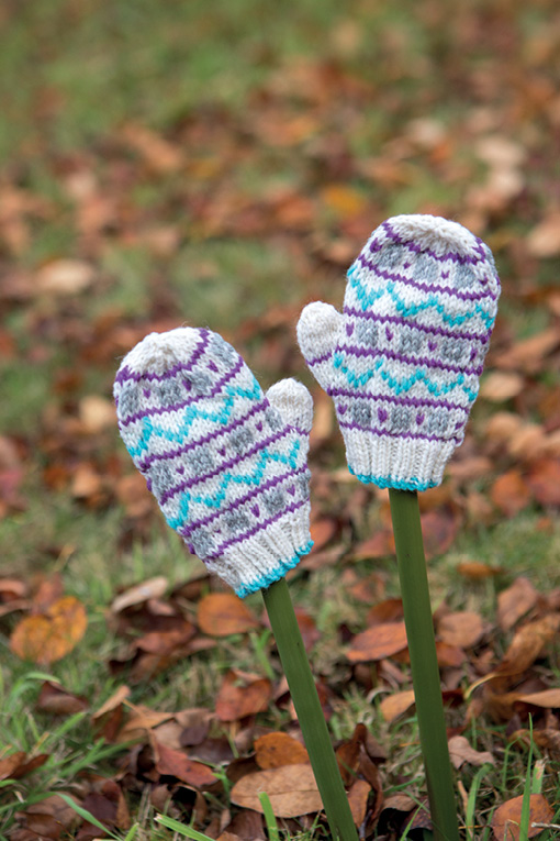 Fair Isle Baby Mitts