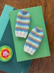Stripes Baby Mitts