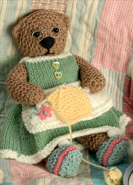 Emily Knitting Bear
