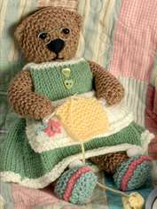 Emily Knitting Bear