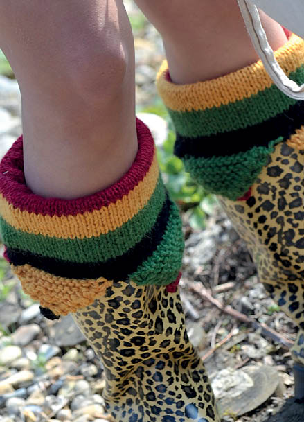 Rasta Jester Boot Cuffs
