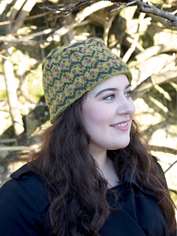 Green Patterned Cap