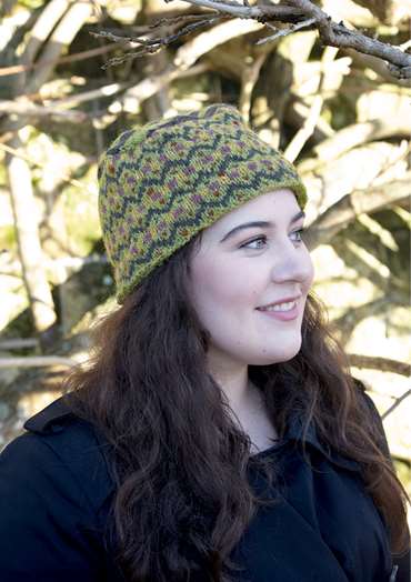 Green Patterned Cap