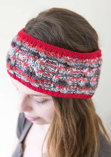 Cable Headband with Borders