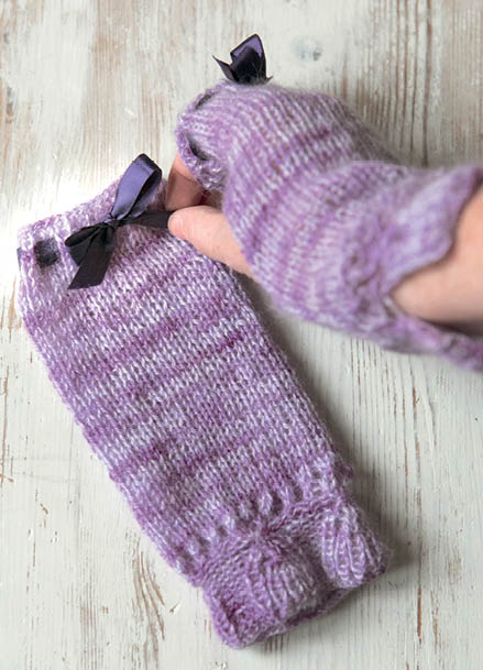 Lilac Wrist Warmers