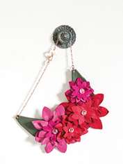 Bib-style Flower Necklace