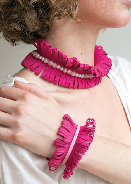 Ruff-style Necklace and Cuff