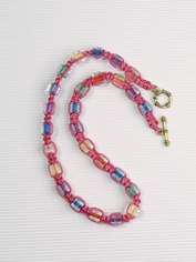 Pink Satin Necklace