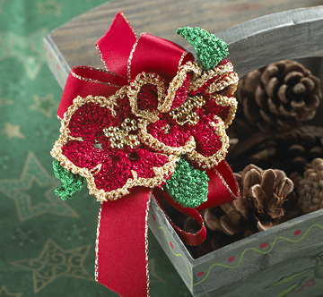 Poinsettia Gift Topper