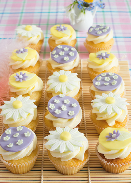 Spring Flowers Cupcakes