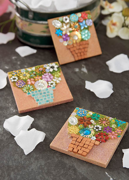 Flowerpot Bouquet Mosaic