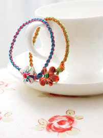 Braided Flower Bracelet