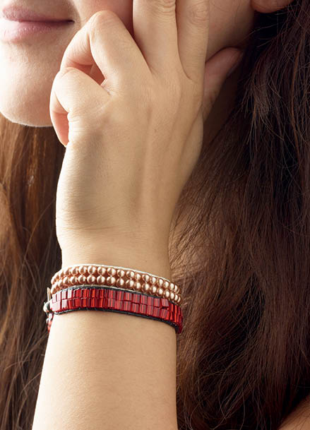 Rose Gold Pearl Wrap