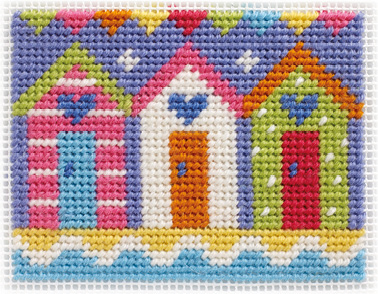 Beach Huts Needlepoint