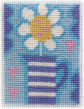 Jug and Flower Needlepoint