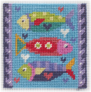 Three Fish Needlepoint