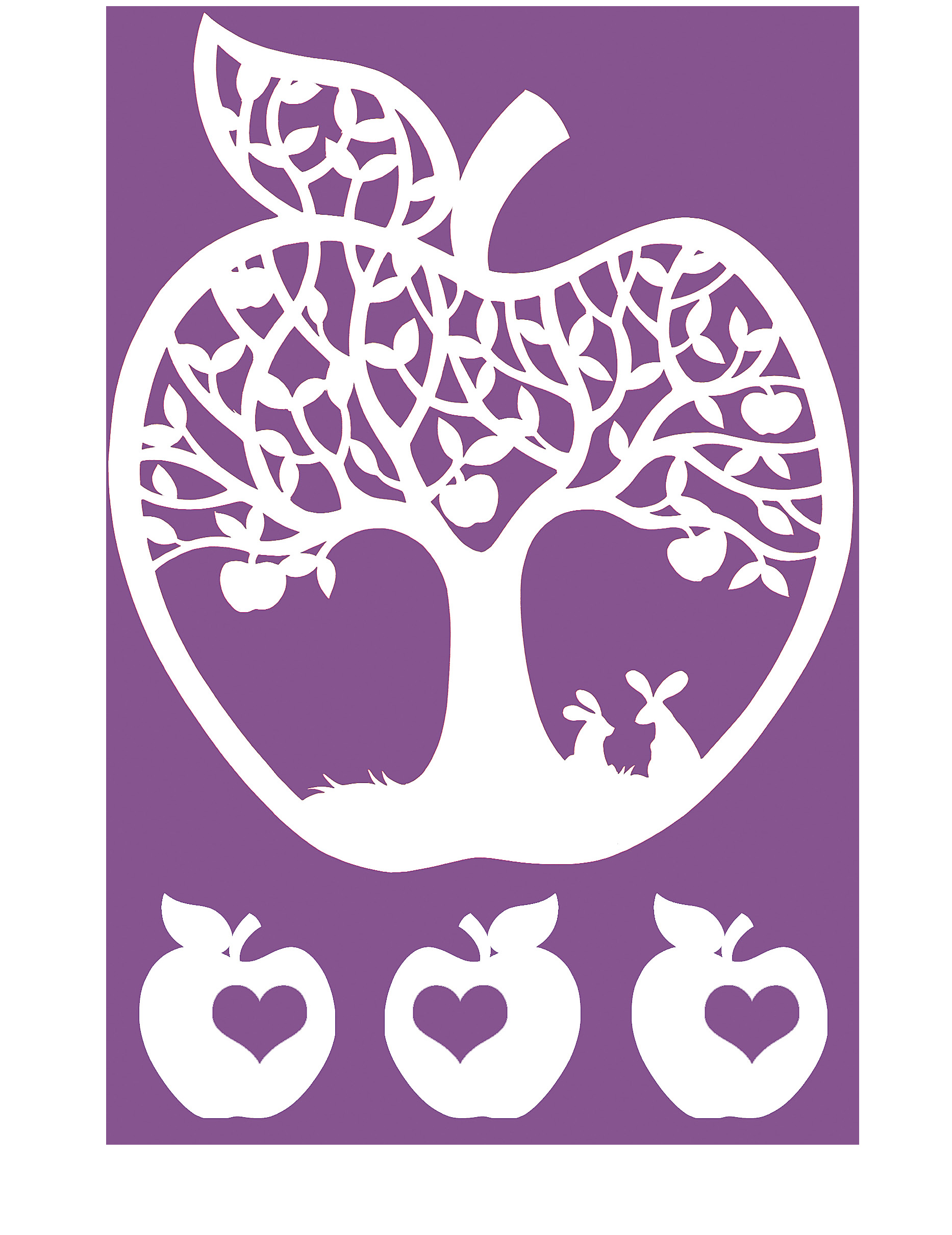 Apple Tree Papercut