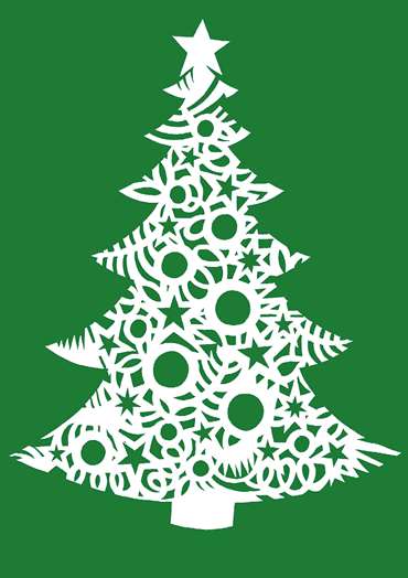 Christmas Tree Papercut