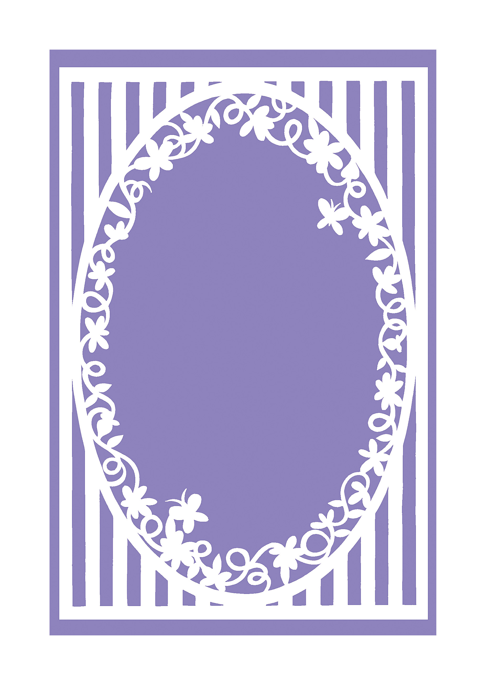 Floral Picture Frame Papercut