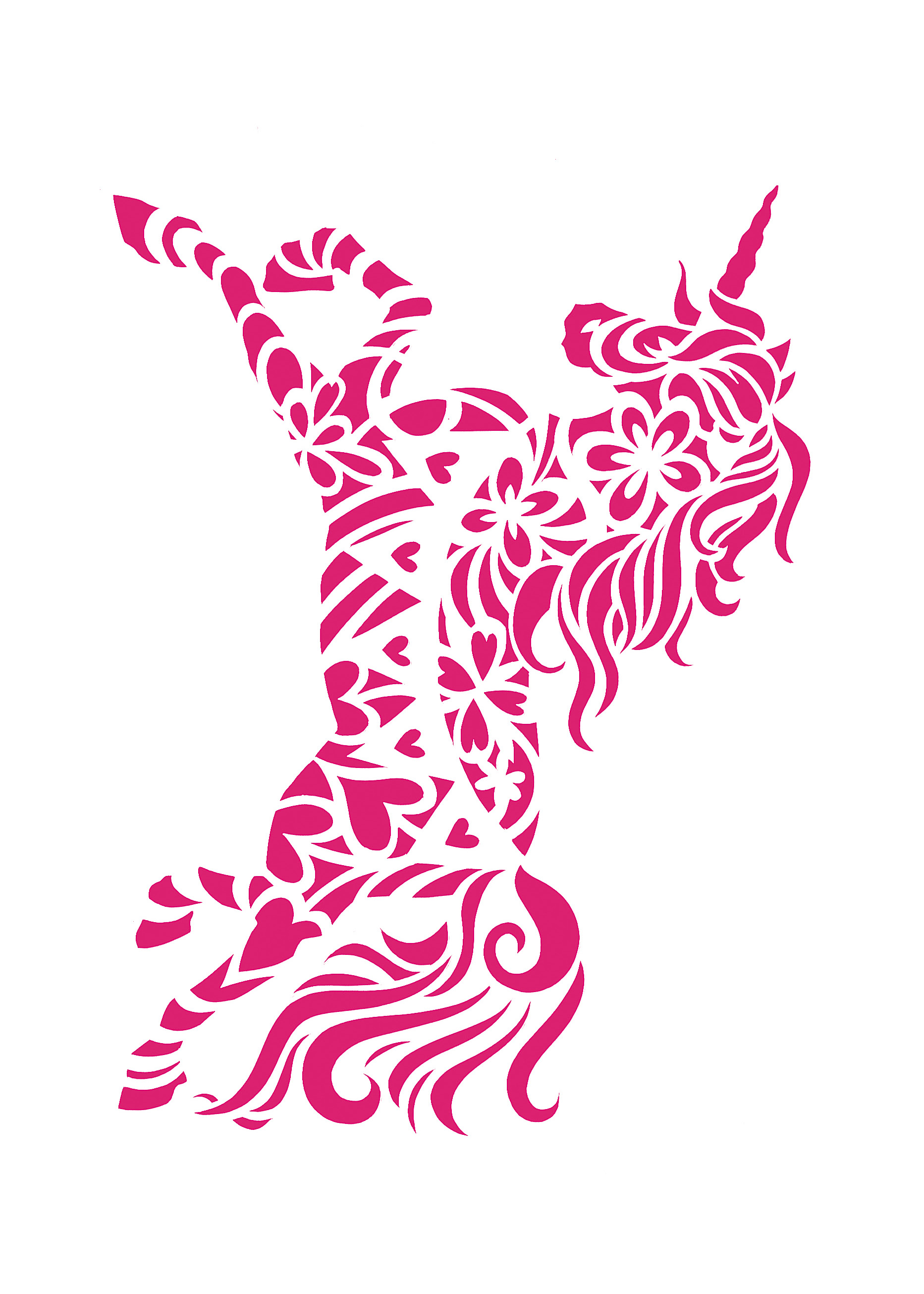 Unicorn Papercut