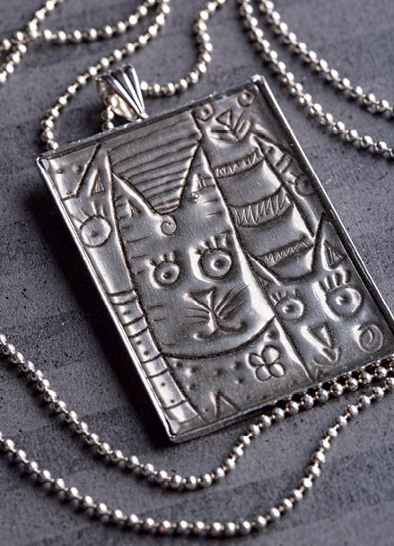 Crazy Cat Pendant