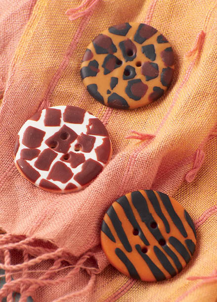 Leopard Print Button