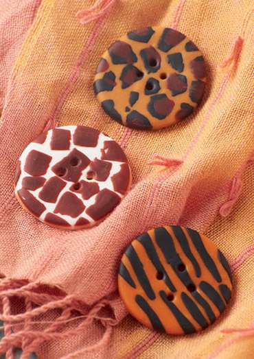 Leopard Buttons Leopard Print Button to Craft
