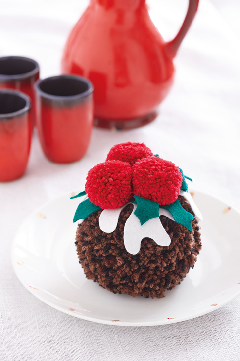 Christmas Pudding Pompom