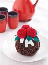 Christmas Pudding Pompom