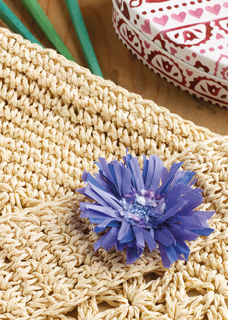 Silk Ribbon Cornflower