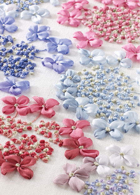 Silk Ribbon Lacecap Hydrangea