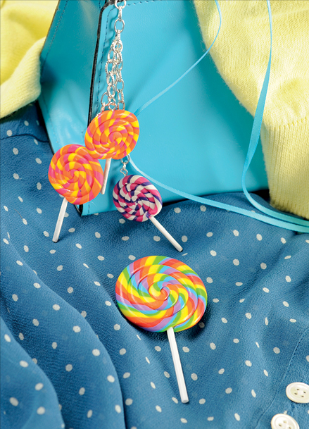 Rainbow Lolly Brooch
