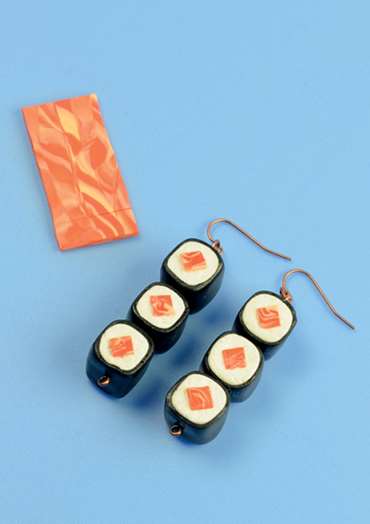 Stylish Sushi Earrings